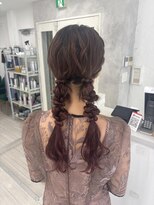 プライズ 表参道原宿店(prize)&nbsp;ツイン編みおろしアレンジ