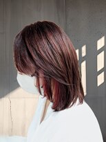 シーシードゥー(C'C DEUX)&nbsp;小顔//ミディアムレイヤー//イヤリングカラー//白髪ぼかし