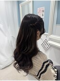 スピードヘアセット8番　ねじりハーフツイン