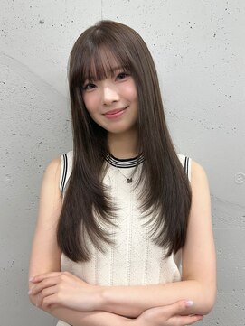 シーク 天神(SEEK) 松尾菫菜/レイヤーカット/オリーブベージュ/韓国ヘア