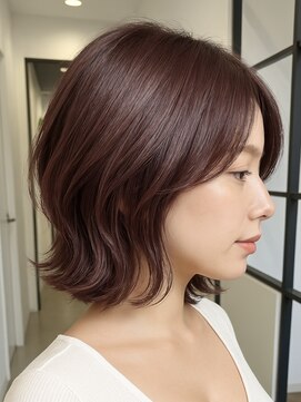 フリック 京都河原町店(FLICK) ★30代40代/ローズブラウン/モーヴピンク/ブリーチなし/ボブ