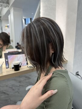 ユアーズヘア 東新宿店(youres hair) 【派手すぎるハイライト修正】柔らかい質感へ