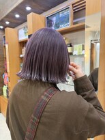 プランタンアヴェダ(printemps AVEDA)&nbsp;透明感ラベンダー×顔まわりレイヤーボブ