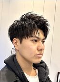 ビジネスショート/スパイキーショート/アップバング/束感/