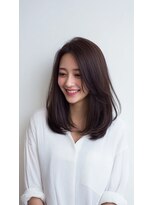 ディアーズ 秋田泉中央店(Dears)&nbsp;ミルクティーブロンド/ダークブルー/デジタルパーマ/秋田駅