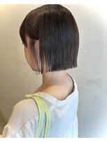 スクレ(s:;cre)&nbsp;○柔らかい透け感ラベンダーベージュ　アゴボブ