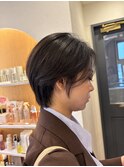丸みショートボブ/レイヤー/20代30代40代50代/顔周りカット