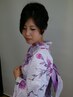 【夏のイベントは、浴衣姿で】浴衣着付け＋ヘアーセット￥8800