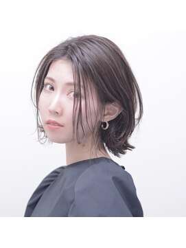 ドルセ(Dulce) 【Dulce】外はねボブ×デザインカラー×耳かけボブ