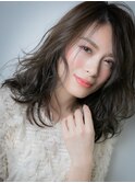 くせ毛風小顔ランダムパーマエアリーミディw上尾30代40代50代