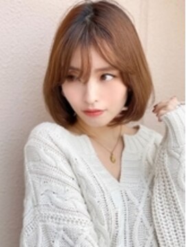 アグ ヘアー アロエ 亀岡店(Agu hair aloe) 《Agu hair》色っぽかわいいワンカールボブ