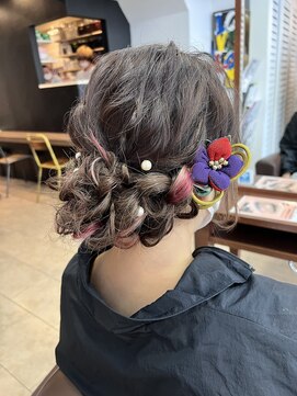 ラブリッシュ(LOVERICHE) ロングエクステヘアを着物に合う和装ヘアセット【延山styling】