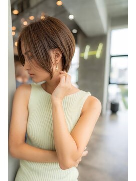 オースティン 流山おおたかの森(AUSTIN) 大人かわいい前髪セシルカットココアブラウンフリンジウェーブ