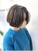美髪/大人かわいい/こなれミディ/サンドベージュ