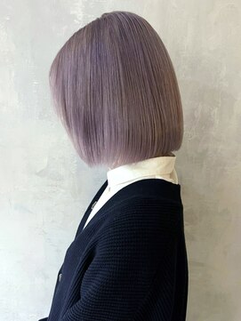 アルバム 渋谷パルコ(ALBUM) ラベンダーグレー_チェリーブラウンフェミニンロング_ba374891