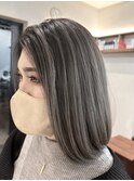【nex表参道脱白髪染め】バレイヤージュとbob