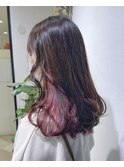 インナーカラー ピンク