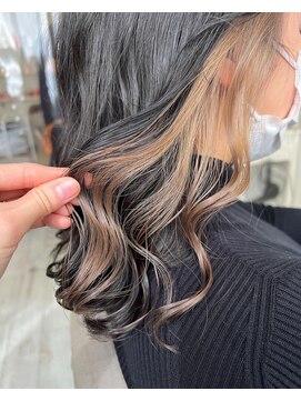 ロウ 町田(ROW) ミルクティー/ベージュ/インナーカラー