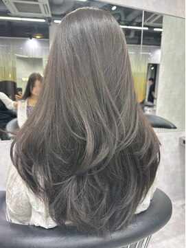 シティ(CITY) 韓国レイヤーカット×ラベンダーグレージュ【CHICA】