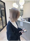 ダブルカラー切りっぱなしボブハイトーンカラー韓国