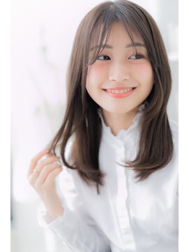 モッズヘア 越谷(mod's hair) グレーベージュセンターパートエアストレートc5越谷20代30代40代