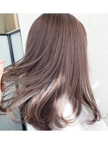 シャンドゥール 栄店(CHANDEUR)&nbsp;ツヤ感と透明感の マットカラーラベンダーセミロング大人可愛い