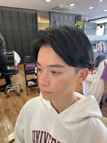 ヘアショップエヌアンドエー 久喜店(hairshop N&A) 大きめ分け目の毛流れセンターパート 黒髪ツーブロック