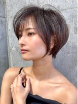 シー バイ ロンド 新宿(Sea by Lond)&nbsp;ミディアムレイヤーカット×ダークアッシュ[似合わせ/レイヤー]