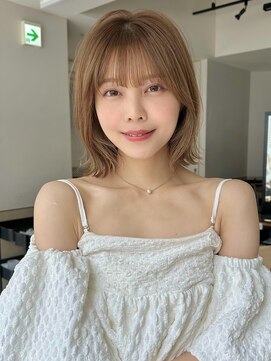 サンド クリア 横浜本店(sand clear) こなれくびれボブ/顔まわり/透明感カラー/アッシュベージュ