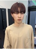 ワインレッド韓国マッシュ
