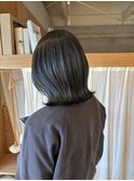 オリーブ/透明感カラー/くびれボブ/顔まわりレイヤー
