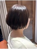 まとまりショートボブ×ナチュラルカラー
