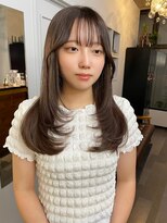 ステア メゾン(stir maison)&nbsp;小顔効果◎上品セミロングとツヤブラウンカラー