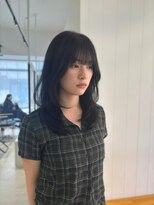 ビューバイネオリーブ 用賀店(Beau'r by neolive)&nbsp;くびれヘア縮毛矯正アプリコットオレンジ夏ハイライト《用賀》