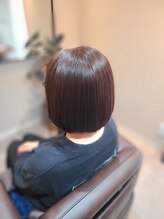 ミュウ(mieux) スタンダードボブ×ピンクブラウン