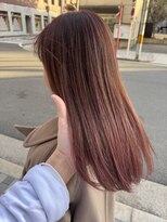 サル(saru)&nbsp;#ナチュラルグラデーション #コーラルピンク