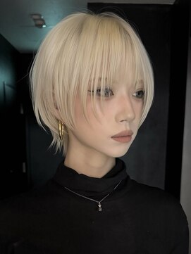 サンクマーケット 渋谷(cinq MARKET) 渋谷ハンサムショート顔周りレイヤーカットケアブリーチカラー◆
