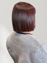 ヘアーメイク グロー(hair make grow)&nbsp;チェリーブラウン 髪質改善 前髪カット 切りっぱなしボブ
