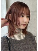 顔周りのレイヤーが可愛い！/ミディアムレイヤー/韓国ヘアKIRA