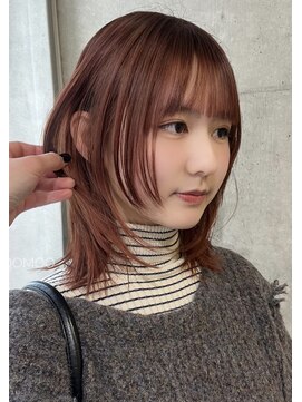 ナループロア ルームー(Nalu pu loa ROOMOO) 顔周りのレイヤーが可愛い！/ミディアムレイヤー/韓国ヘアKIRA