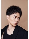 men's/顔周り/ニュアンスパーマ/黒染め/韓国/ダウンパーマ