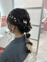 ビンナ(BINNA) 編み下ろしリボンスタイル