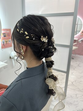 ビンナ(BINNA) 編み下ろしリボンスタイル