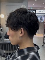ロンドポレール 北千住(Lond polaire)&nbsp;men's/メンズ波巻きスパイラルパーマ/ナチュラルツーブロック