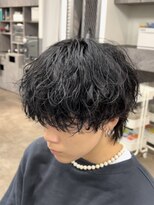 ノイセルヘアー(Noisyle Men's hair) リバースセンターパート/ニュアンスパーマ/ダウンバング/MEN'S◎