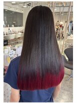 メゾンドボーテ 箕面店(MAISON DE BEAUTE)&nbsp;裾カラー×チェリーレッド♪