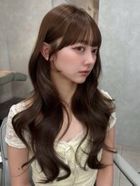 リュネル(Lunel) 顔周りカット×マロンベージュ