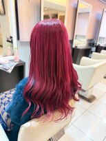 エムタニグチブランシェ(M.TANIGUCHI Branche')&nbsp;ブリーチあり　ピンクレッド系ロングレイヤー