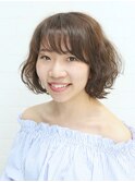 くせ毛を活かしたエアリーボブ