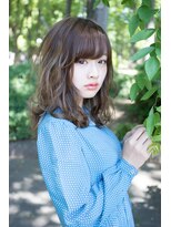 ソワリー 栄(THOiRY)&nbsp;小顔カットが得意なスタイリスト グレージュセミロングby坂元